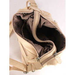 Сумка женская искусственная кожа Guecca-RY 2000, 2отд, плечевой ремень, светло-бежевый SALE 264977 - Adelia фото 3