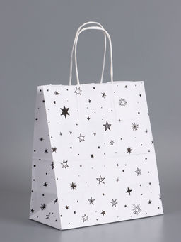 Пакеты подарочные крафт «С Днем Рождения», 22×12×25 см, набор 4 шт.