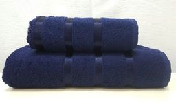 Комплект полотенец (подарочная упаковка) Gulcan SWAN 2 шт. (50x90, 70x140) СИНИЙ