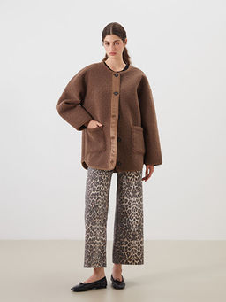 Bisiklet Yaka Kad?n Pel?? Mont