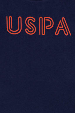 Футболка U.S. Polo Assn для мальчиков из хлопка темно-синяя  фото 3