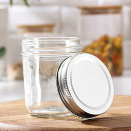 Банка для сыпучих Доляна «Сильвер», 280 мл, 7×10.5 см, с металлической крышкой, стекло, прозрачная