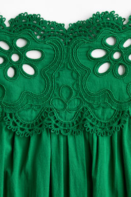Falda de algod?n con detalle de encaje - H&m фото 7