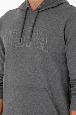 Мужской базовый свитшот антрацитовый меланж Неожиданная скидка в корзине - U.s. polo assn фото 7