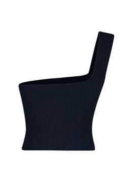 Lacivert Crop Tek Omuz Triko Bluz TWOSS24BZ00180 - Trendyolmilla фото 8