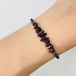 Браслет из Шпинели и Граната 16,5 см +