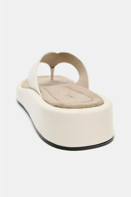 SANDALIA PLATAFORMA / blanco - Zara фото 7