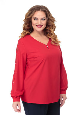 Блуза ANELLI 826 красный  фото 4