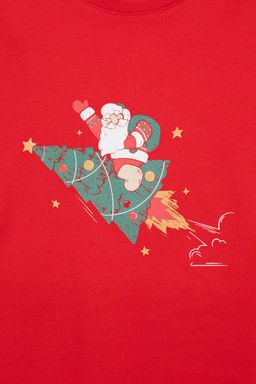 Crockid _ К 1554/насыщенно-красный,клетка пижама д/дет яс  фото 3