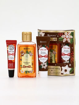 URAL LAB Арома Саунд Набор гель для душа, крем для рук и бальзам для губ, печенье