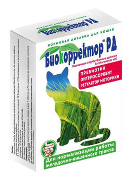Биокорректор для кошек натуральная биологически активная добавка 60таб (12624)