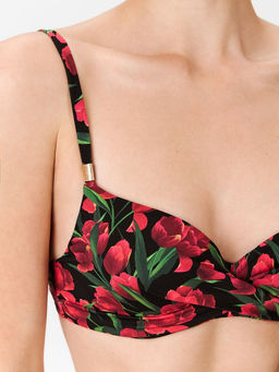 Infinity / Бюстгальтер купальный жен. V-shape Classic Nefeli красный принт - Infinity Lingerie фото 6