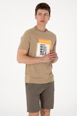 Erkek Regular Fit Bisiklet Yaka Haki Ti__rt Sepette S_rpriz _ndirim - U.s. polo assn фото 3