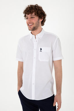 Erkek Beyaz K_sa Kollu G_mlek Sepette S_rpriz _ndirim - U.s. polo assn фото 3