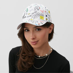 Кепка MINAKU Yeee, белая, размер 58