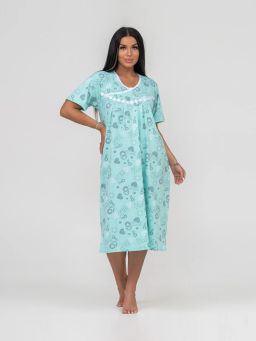 Ночная сорочка женская, цвет бирюзовый