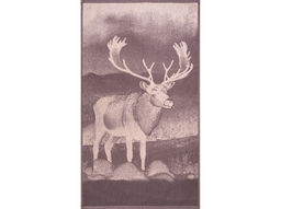 Полотенце махровое 6с103.412ж1 Фото-олень(т.с.мальв1) 50х90см
