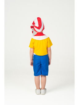 Карнавальный костюм «Буратино», 5-7 лет, колпак, курточка, шарфик, бриджи, рост 122-134 см