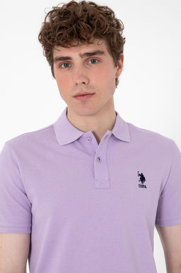 Erkek Slim Fit Polo Yaka Lila Basic Ti__rt Sepette S_rpriz _ndirim - U.s. polo assn фото 2