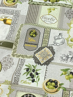 Вафельное полотно Дары оливы, ш.1.5м, хлопок-100%, 150гр/м.кв