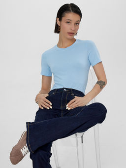 Футболка женская голубая - Mark formelle фото 6