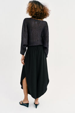 PANTAL?N FLUIDO ABERTURAS / Negro - Zara фото 7