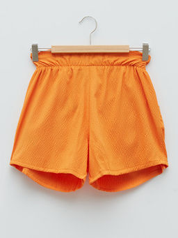Beli Lastikli Basic Poplin K?z ?ocuk ?ort - Waikiki фото 2