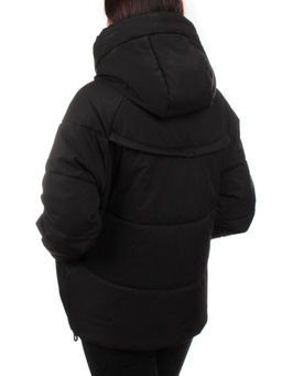 282 BLACK Куртка зимняя облегченная женская (верблюжья шерсть)