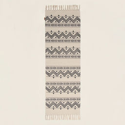 Коврик SL Home Cotton, 60180 см, чёрный, молочный, хлопок 50% - Sima-land home фото 4