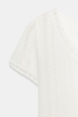 TOP PUNTO POINTELLE / Blanco