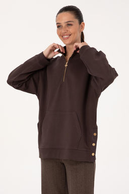 Kad_n Koyu Kahverengi Sweatshirt - U.s. polo assn фото 3