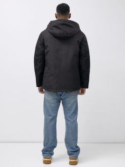 Куртка спортивная мужская зимняя большого размера черного цвета 66613Ch - Mtforce фото 5