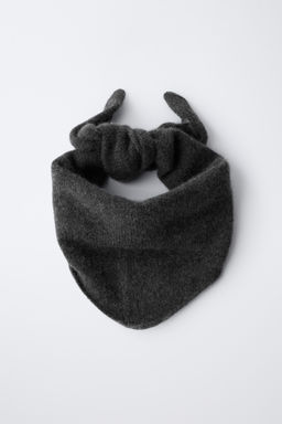 PA?OLETA TRIANGULAR 100% CASHMERE / Gris antracita - Zara фото 2