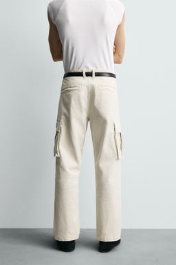 PANTAL?N CARGO RELAXED FIT / Piedra - Zara фото 3