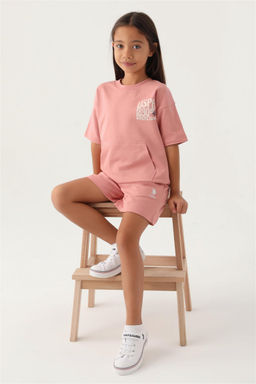 Розовый пижамный комплект для девочки - U.s. polo assn фото 2