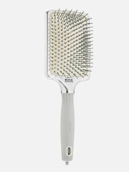 Olivia Garden Массажная щётка для волос / Expert Care Rectangular L, серебристый