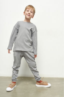 Лонгслив детский Home Light Grey - Erist store фото 2