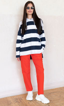 VILATTE / Летнее худи из премиальной кулирной глади  фото 5