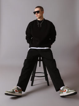 Свитшот оверсайз К501 Черный от фабрики Спортсоло