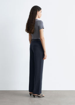 Pantalones rectos con pliegues marcados - H&m фото 8