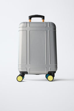 MALETA DE VIAJE MULTICOLOR / Gris