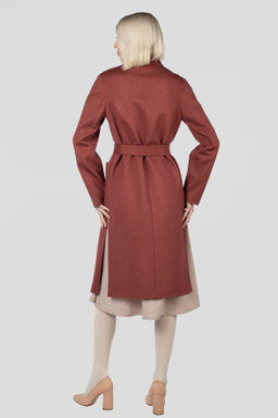 Пальто женское демисезонное (пояс) - El podio фото 5