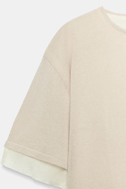 TOP COMBINADO PUNTO / Beige claro - Zara фото 10