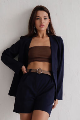 Костюм с шортами тёмно-синий - Martichelli фото 8