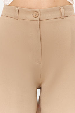 TRENDYOLMILLA Siyah Wide Leg/Genis Paca Dokuma Kumas Pantolon TWOAW21PL0332  фото 4