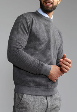 Джемпер мужской GREG G121-RH146-20 (серый)  фото 3