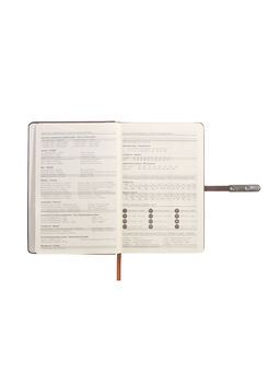 Ежедневник недатированный А5, с хлястиком, 112 листов, в линейку, пвх, коричневый - Simaland фото 7