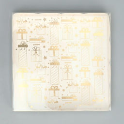 Цена за 5 шт. Коробка для кондитерских изделий с PVC крышкой «I love winter», 13 х 13 х 3 см