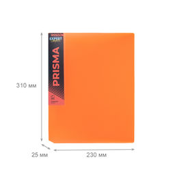 Expert Complete PRISMA NEON Папка на 2 О-кольцах A4 700 мкм 25 мм эффект 3D 4 шт. d - 20 мм оранжевый EC211300012