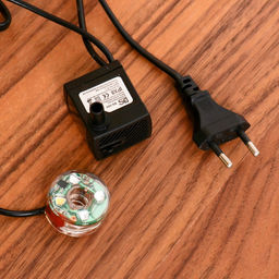 Фонтан настольный «Две совы у камня», 20.5×27 см, с подсветкой